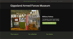 Desktop Screenshot of gippslandarmedforcesmuseum.com