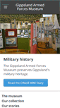 Mobile Screenshot of gippslandarmedforcesmuseum.com
