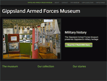 Tablet Screenshot of gippslandarmedforcesmuseum.com
